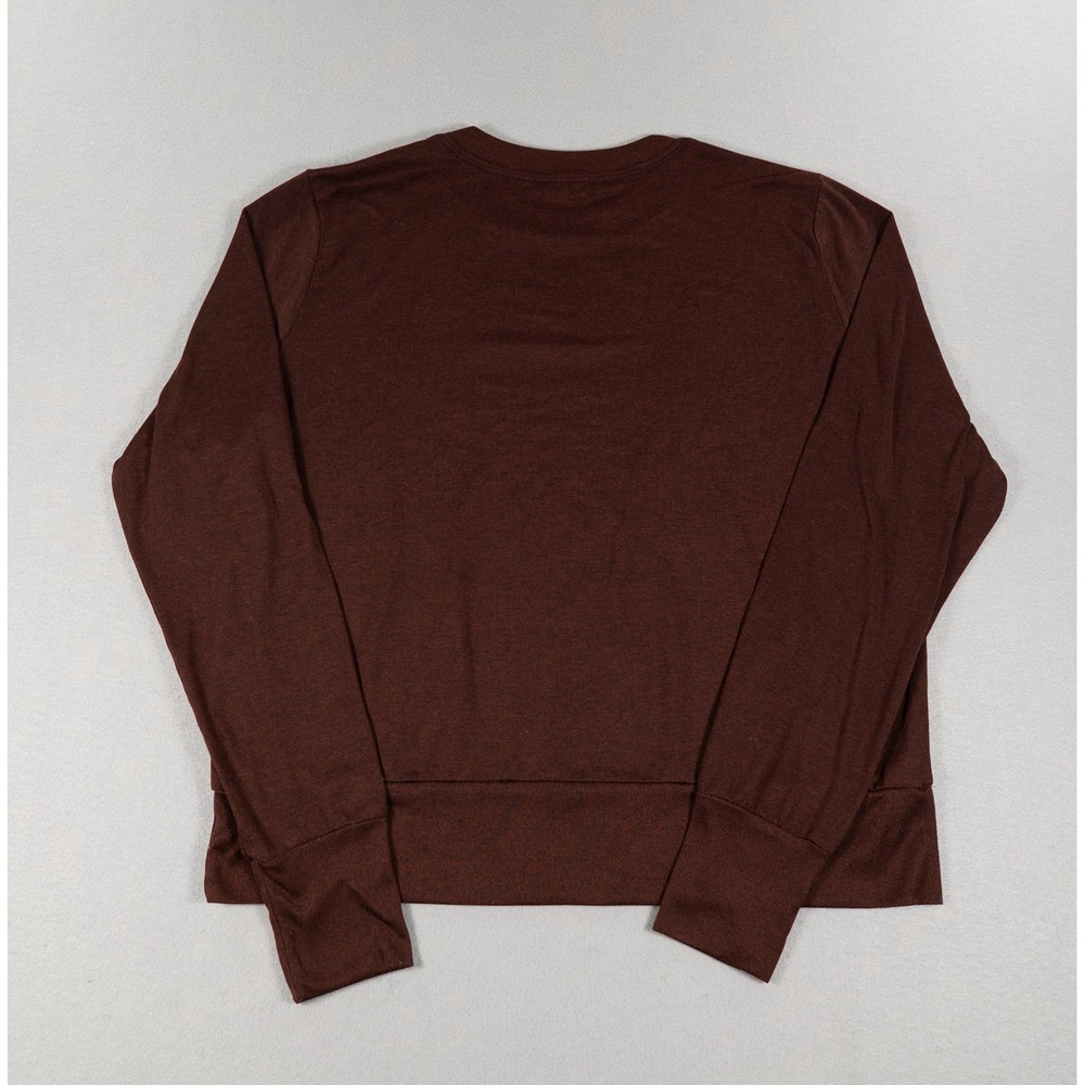 Vuori Long Sleeve Performance Crew Neck Top Mahogany Brown Heather Women Small - Picture 6 of 6
